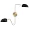 Nuvo Trilby 2-Light Wall Sconce - Matte Black with Burnished Brass 60/7393 - alternate 2